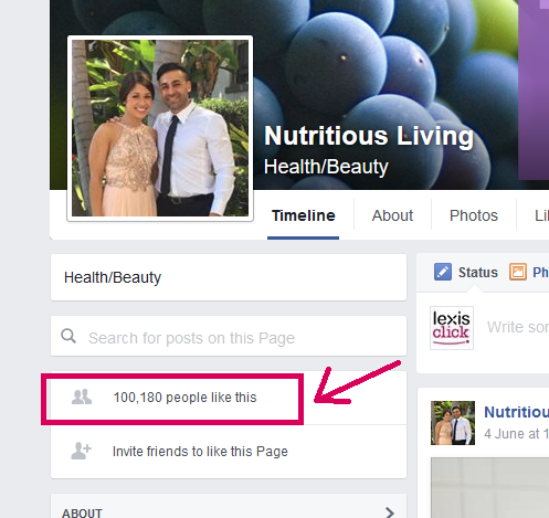 Neil Patel 100k challenge Facebook page
