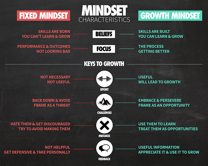 Fixed Mindset vs Growth Mindset - thanks to Train Ugly